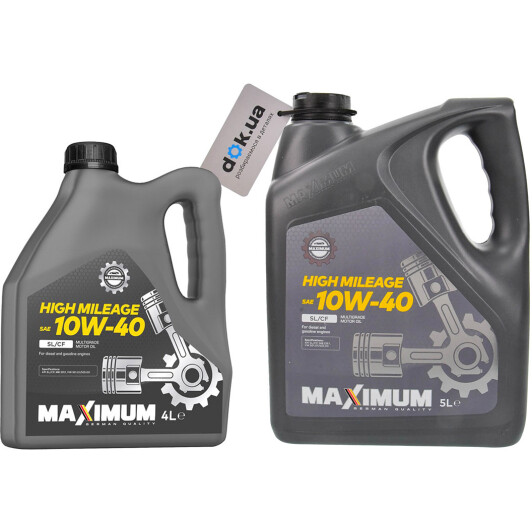 Масло Maximum High Mileage 10W-40 на Porsche Cayenne
