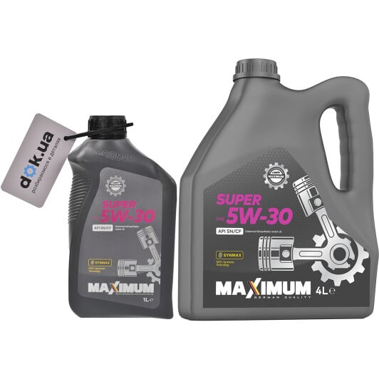 Моторное масло Maximum Super 5W-30 на Fiat 500