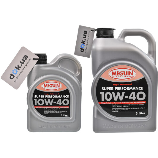 Моторное масло Meguin Super Performance 10W-40 на Rover 45