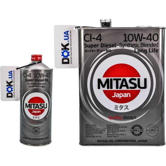 Моторна олива Mitasu Super LL Diesel CI-4 10W-40 на Nissan Sunny