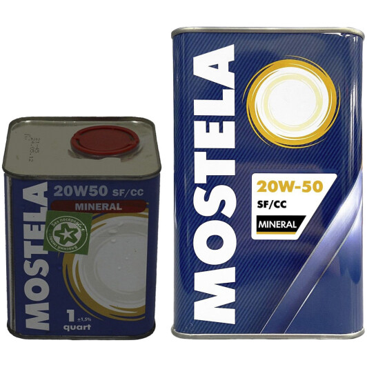 Масло Mostela Mineral 20W-50 на MINI Cooper