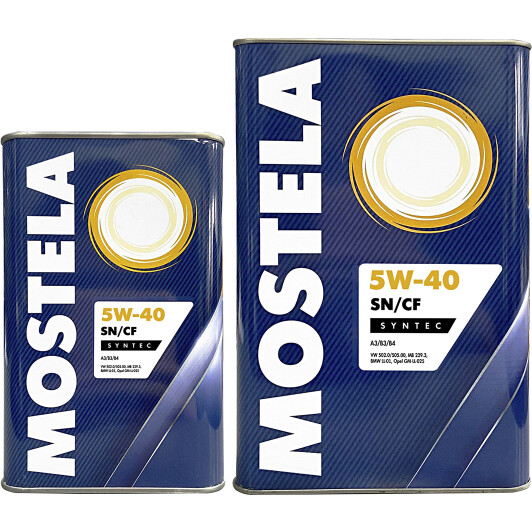 Моторное масло Mostela Syntec 5W-40 на SsangYong Korando