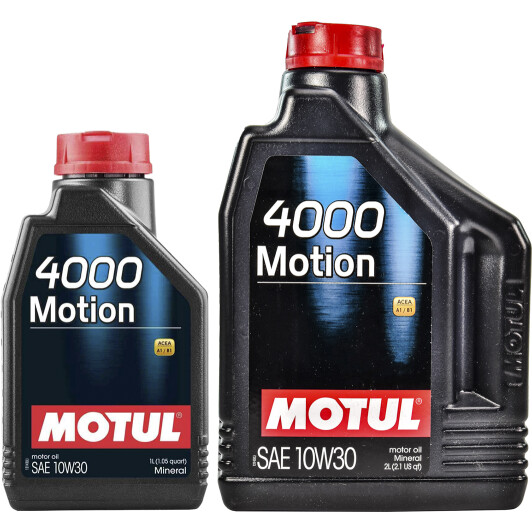 Моторное масло Motul 4000 Motion 10W-30 на Toyota Hilux