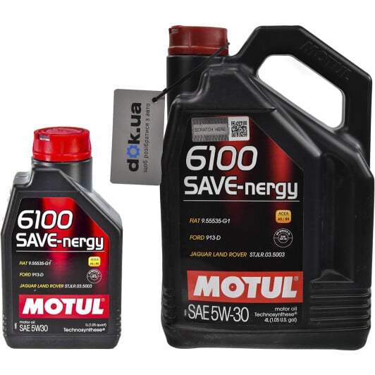 Моторное масло Motul 6100 Save-Nergy 5W-30 на Skoda Roomster