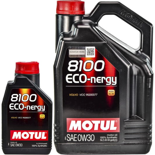Моторное масло Motul 8100 Eco-Nergy 0W-30 на Mazda Xedos 6