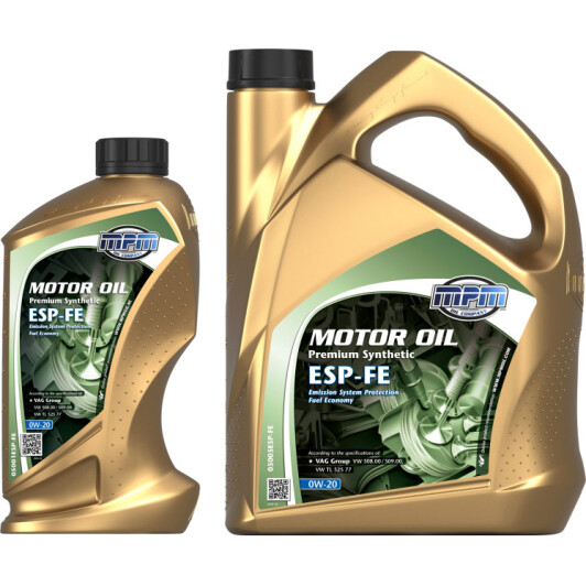 Моторное масло MPM Premium Synthetic ESP-FE 0W-20 на Nissan Maxima