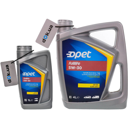 Олива Opet FullLife 5W-30 на Porsche Cayenne