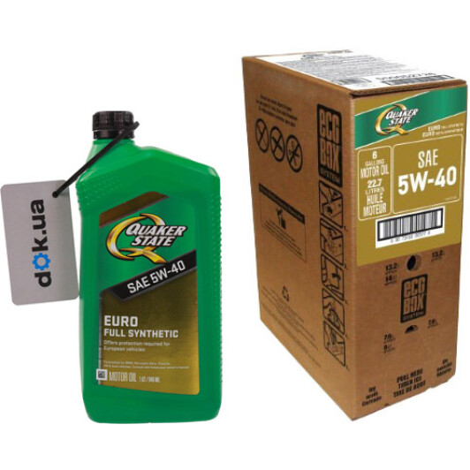 Масло QUAKER STATE Euro Full Synthetic 5W-40 на Porsche Cayenne