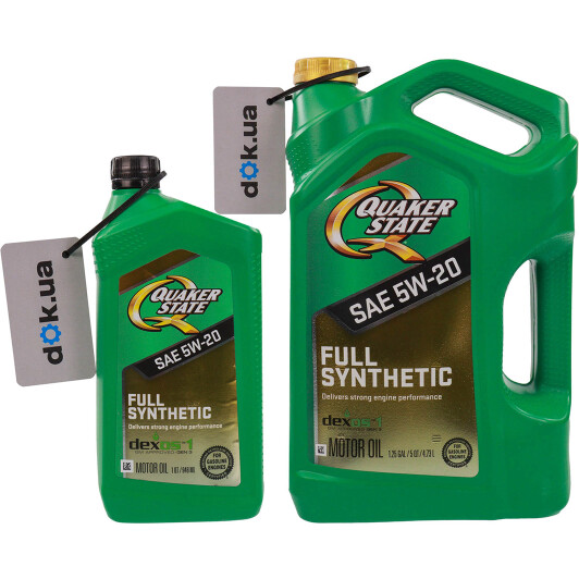 Масло QUAKER STATE Full Synthetic 5W-20 на Porsche Cayenne