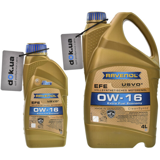 Моторное масло Ravenol EFE 0W-16 на Volvo V40