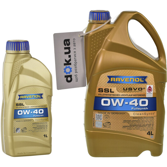 Моторное масло Ravenol SSL 0W-40 на Chevrolet Malibu