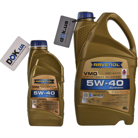 Моторное масло Ravenol VMO 5W-40 на Daewoo Tico