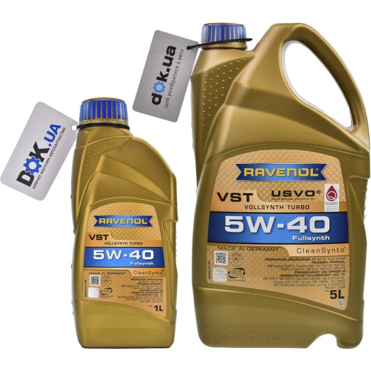 Моторное масло Ravenol VST 5W-40 на Volvo V60