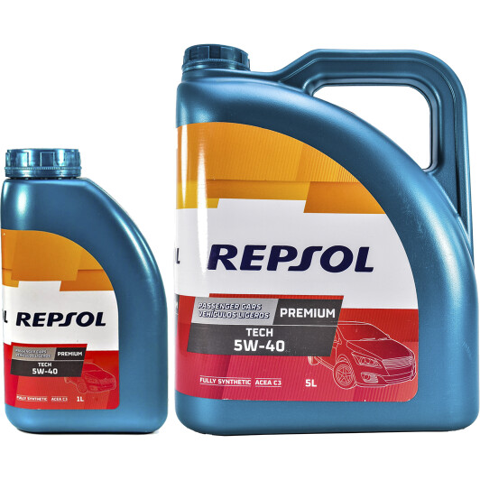 Моторна олива Repsol Premium Tech 5W-40 на Honda Prelude