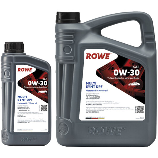 Моторна олива Rowe Multi Synt DPF 0W-30 на Audi Q5