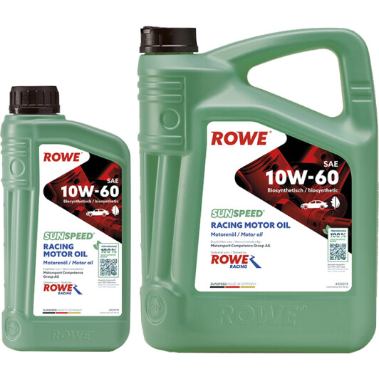 Масло Rowe Sunspeed Racing 10W-60 на Porsche Cayenne