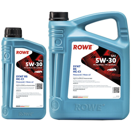 Моторное масло Rowe Synt RS HC-C1 5W-30 на Volkswagen Vento