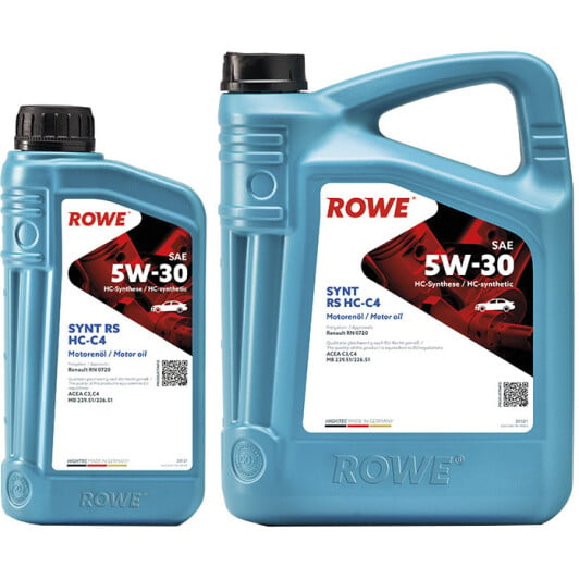 Моторное масло Rowe Synt RS HC-C4 5W-30 на Mazda Premacy