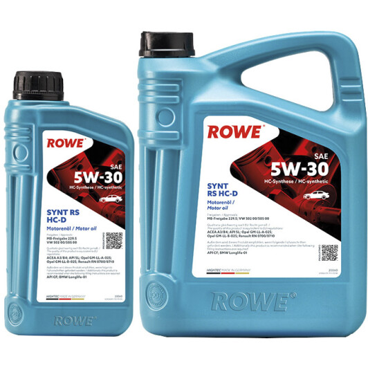 Моторное масло Rowe Synt RS HC-D 5W-30 на Honda HR-V