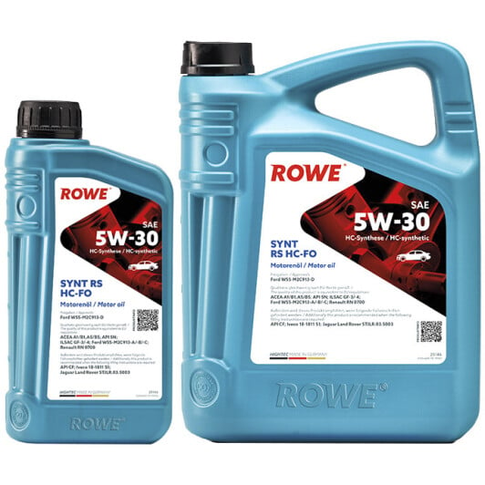 Моторное масло Rowe Synt RS HC-FO 5W-30 на Kia Rio
