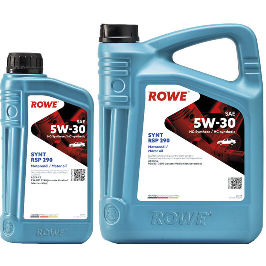 Моторное масло Rowe Synt RSP 290 5W-30 на Seat Arosa