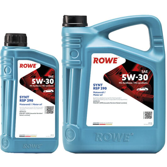 Моторное масло Rowe Synt RSP 290 5W-30 на Citroen Jumper