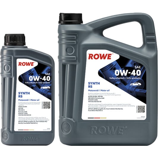 Моторное масло Rowe Synth RS 0W-40 на MINI Countryman