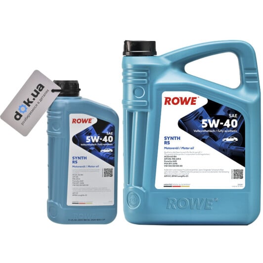 Моторное масло Rowe Synth RS 5W-40 на Honda CRX