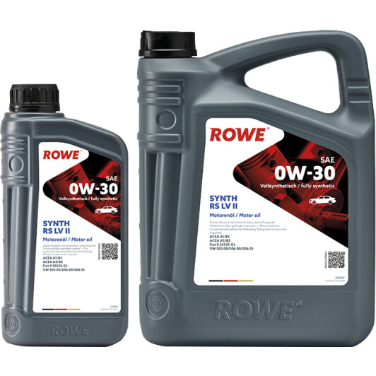 Моторное масло Rowe Synth RS LV II 0W-30 на Volkswagen Taro