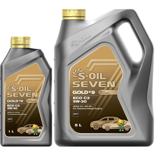 Моторна олива S-Oil Seven Gold #9 ECO C3 5W-30 на Dodge Durango