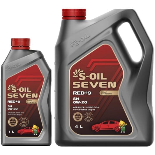 Моторное масло S-Oil Seven Red #9 SN 0W-20 на Honda City