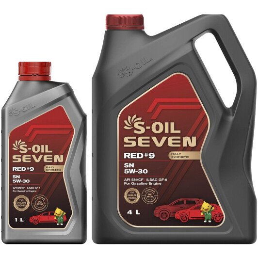Моторна олива S-Oil Seven Red #9 SN 5W-30 на Peugeot 308
