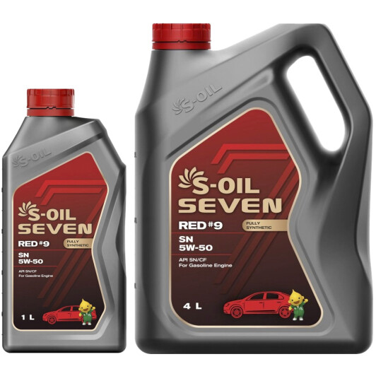 Моторна олива S-Oil Seven Red #9 SN 5W-50 на Renault Clio