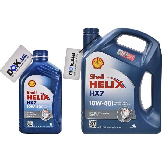 Моторна олива Shell Helix HX7 10W-40 на Cadillac SRX