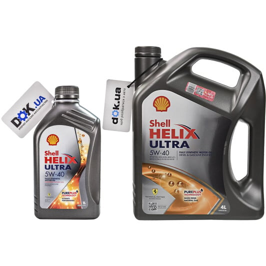 Моторна олива Shell Helix Ultra 5W-40 на Citroen DS3