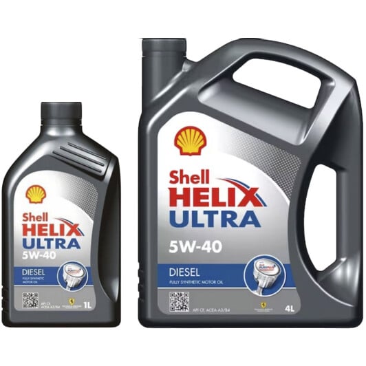 Моторное масло Shell Helix Ultra Diesel 5W-40 на Smart Forfour