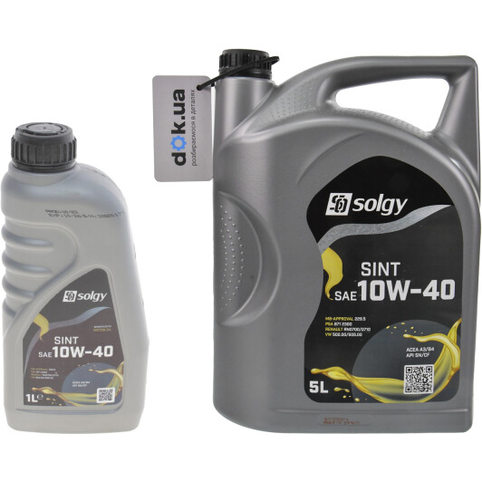 Масло Solgy Sint 10W-40 на Isuzu Rodeo