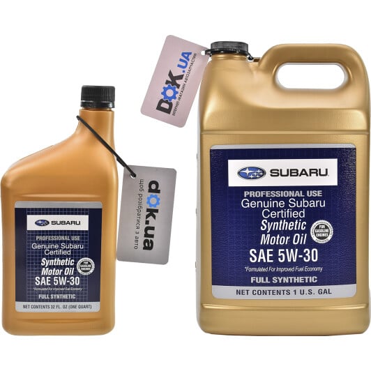 Моторное масло Subaru Certified Motor Oil 5W-30 на Jaguar X-type