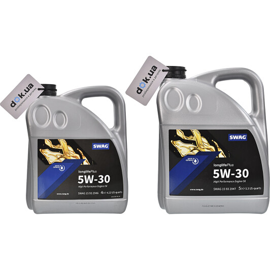Моторное масло SWAG Longlife Plus 5W-30 на Volvo 780