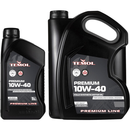 Моторное масло TEMOL Premium 10W-40 на SAAB 9-5