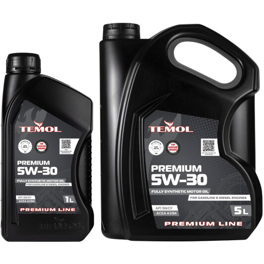 Моторное масло TEMOL Premium 5W-30 на SsangYong Kyron