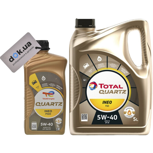 Моторное масло Total Quartz Ineo FGO 5W-40 на Renault 19
