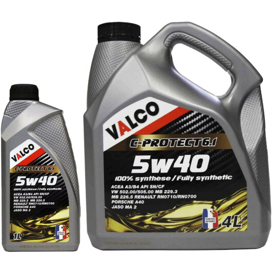 Моторное масло Valco C-PROTECT 6.1 5W-40 на Nissan 100 NX