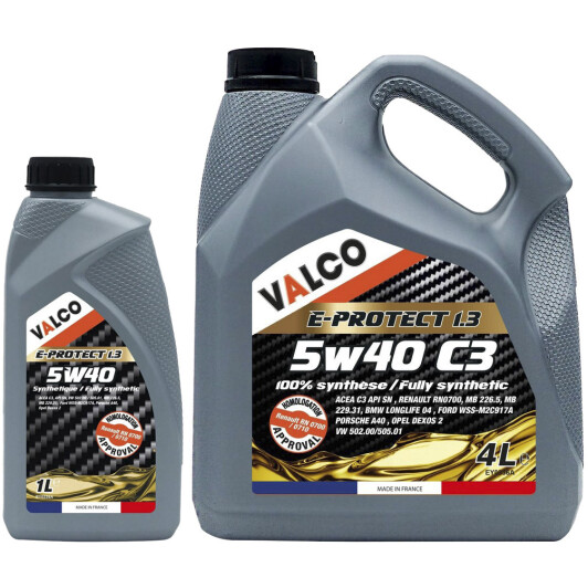 Моторное масло Valco E-PROTECT 1.3 5W-40 на Volvo 850