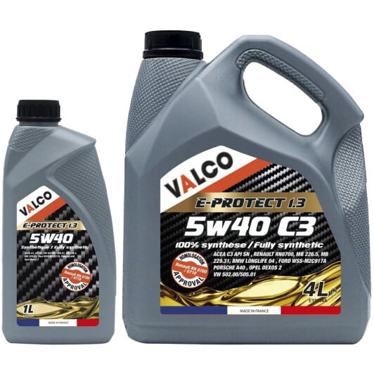 Моторна олива Valco E-PROTECT 1.3 5W-40 на Daewoo Nexia