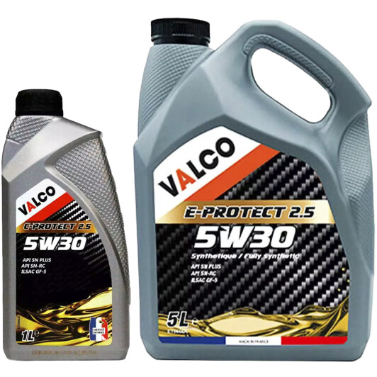 Моторное масло Valco E-PROTECT 2.5 5W-30 на Audi TT