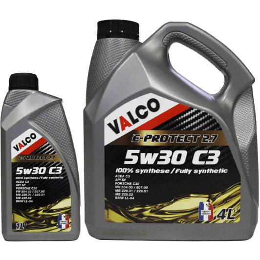 Моторное масло Valco E-PROTECT 2.7 5W-30 на Skoda Citigo