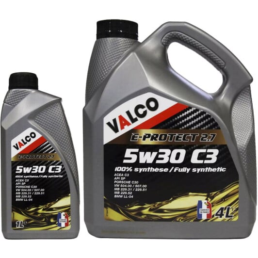 Моторное масло Valco E-PROTECT 2.7 5W-30 на Lexus ES