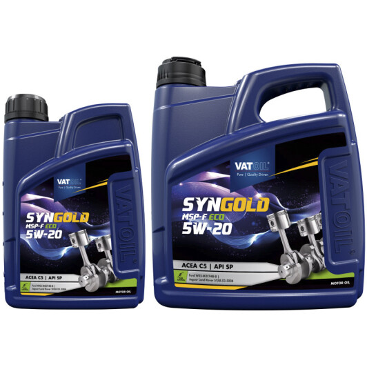 Моторное масло VatOil SynGold MSP-F ECO 5W-20 на Cadillac BLS