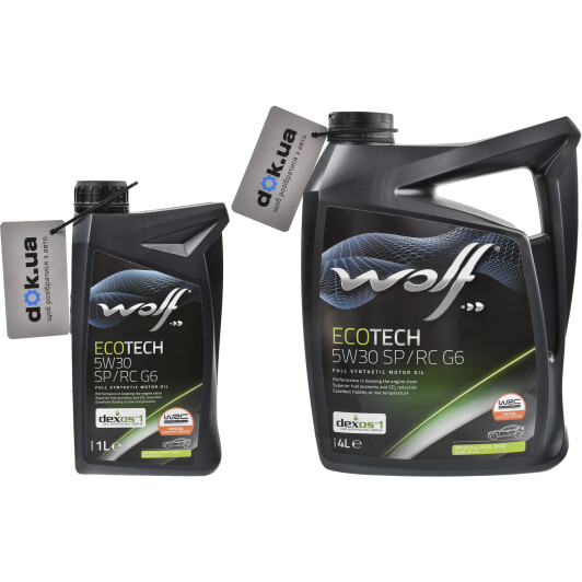 Моторное масло Wolf Ecotech SP/RC G6 5W-30 на Hyundai Atos